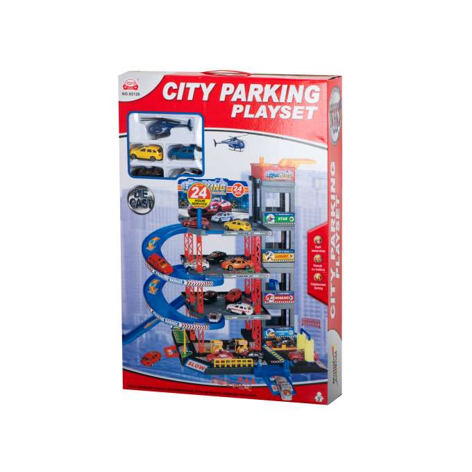 Parking storied garage gas station car wash