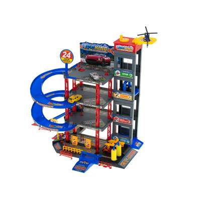 Parking storied garage gas station car wash