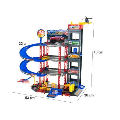 Parking storied garage gas station car wash