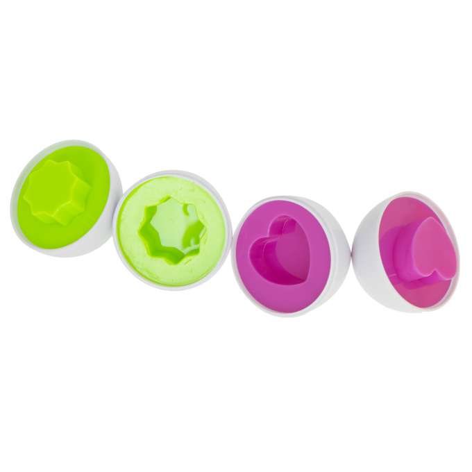 Puzzle egg blocks 12 pcs extrusion Montessori shapes and colors