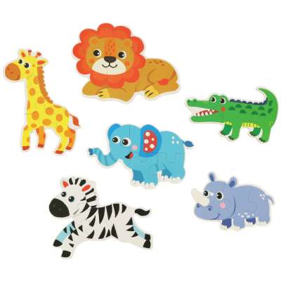 Puzzle in a can safari animals 25 puzzles