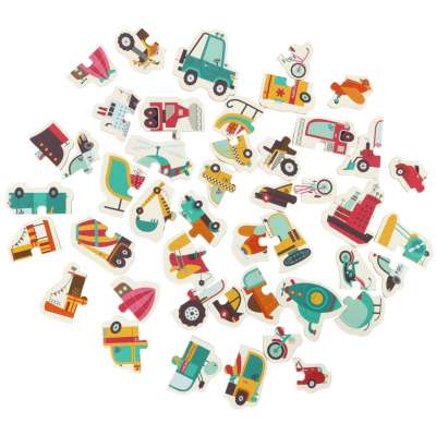 Puzzle in a can vehicles 24 puzzles