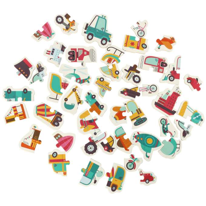 Puzzle in a can vehicles 24 puzzles