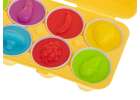 Puzzle klocki jajka 12 szt wytłaczanka Montessori owoce i warzywa 5