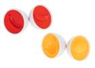 Puzzle klocki jajka 12 szt wytłaczanka Montessori owoce i warzywa 8