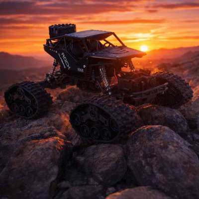 RC Rock Crawler 4x4 car LHC012 auto 2-in-1 black