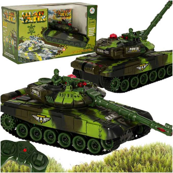 RC War Tank 9993 2.4 GHz forest camouflage tank
