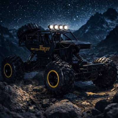 RC car Rock Crawler 1:12 4WD METAL black