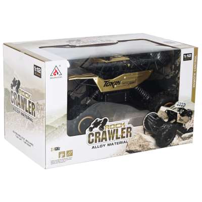 RC car Rock Crawler 1:12 4WD METAL gold