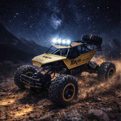 RC car Rock Crawler 1:12 4WD METAL gold