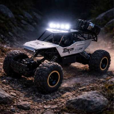 RC car Rock Crawler 1:12 4WD METAL silver