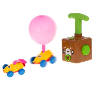 Aerodynamic car teddy bear balloon launcher