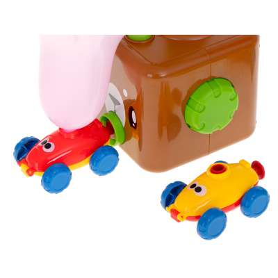 Aerodynamic car teddy bear balloon launcher