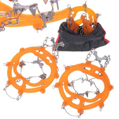 Crampons for hiking boots with spikes chains cover size 39-45