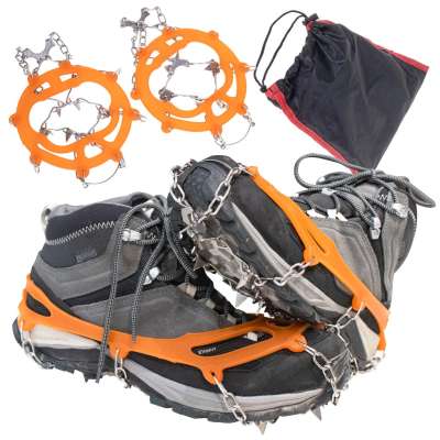Crampons for hiking boots with spikes chains cover size 39-45