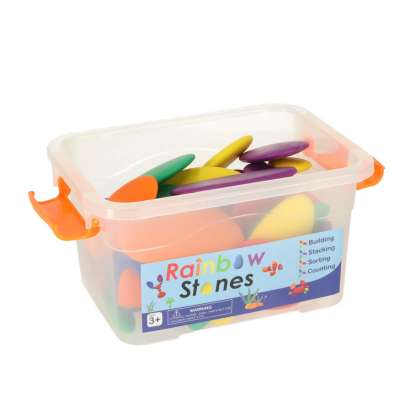 Creative pebbles colorful montessori puzzle