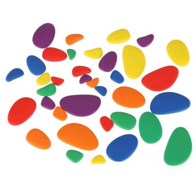 Creative pebbles colorful montessori puzzle
