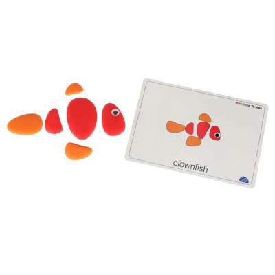 Creative pebbles colorful montessori puzzle