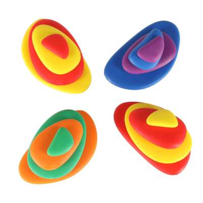 Creative pebbles colorful montessori puzzle