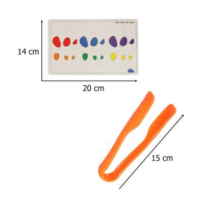 Creative pebbles colorful montessori puzzle