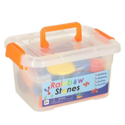Creative pebbles colorful montessori puzzle