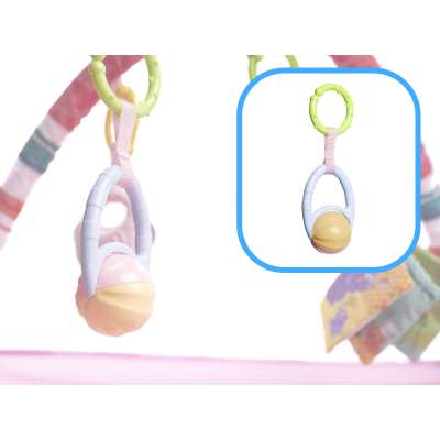 Educational Mat Playpen Pool with balls pink