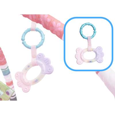 Educational Mat Playpen Pool with balls pink
