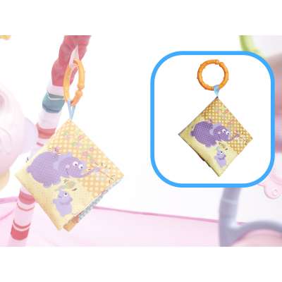 Educational Mat Playpen Pool with balls pink