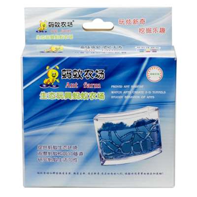 Educational gel aquarium for ants