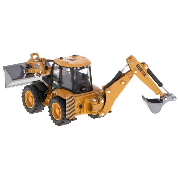 Excavator loader bulldozer with bucket Die-Cast H-toys metal model 1:50