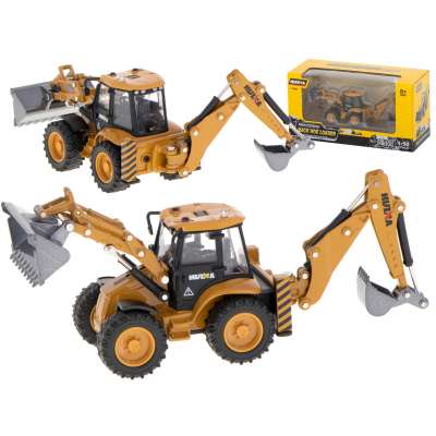 Excavator loader bulldozer with bucket Die-Cast metal model H-toys 1704 1:50