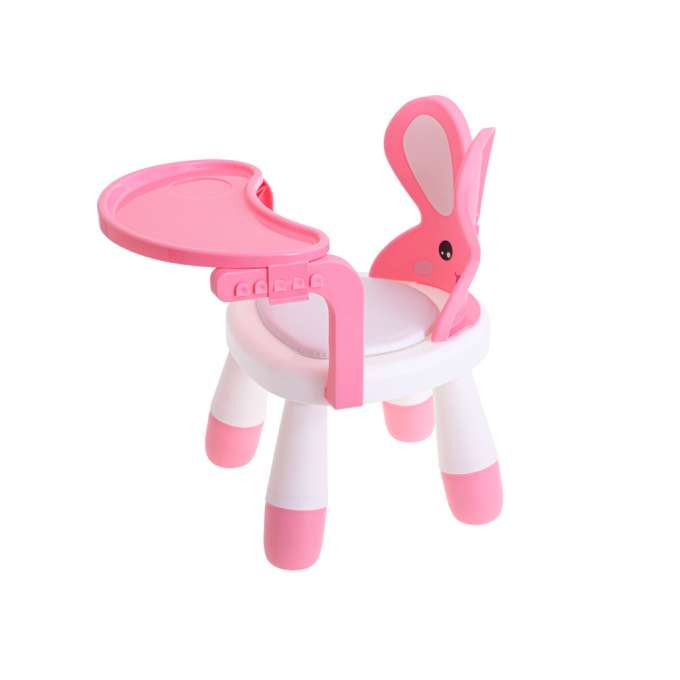 Feeding and play table chair pink
