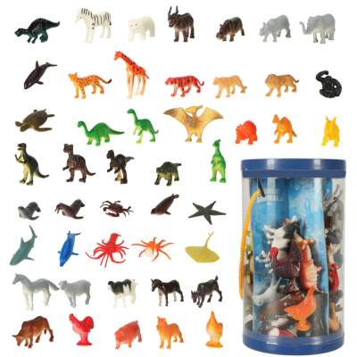 Figurines sea animals wild homestead dinosaurs set mix 48pcs