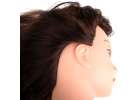 Hairdresser's training head with natural hair 3
