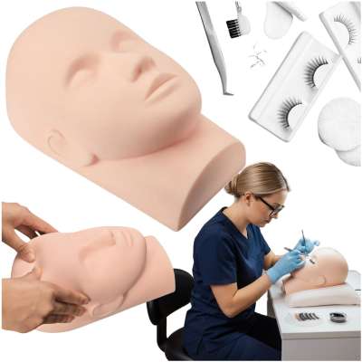 Head Training head for eyelash extensions