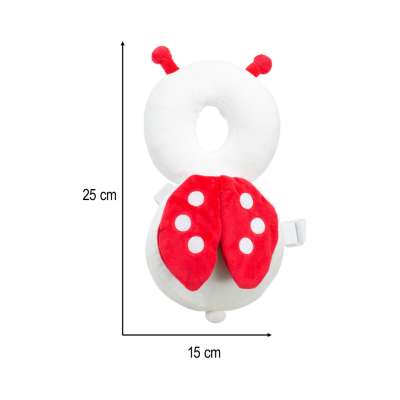 Head protection cushion for learning to walk backpack fall safety ladybird
