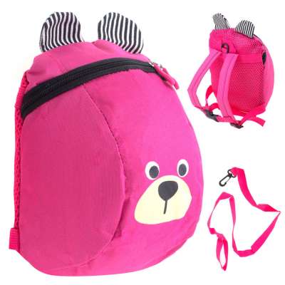 Kindergarten backpack children's backpack teddy bear pink