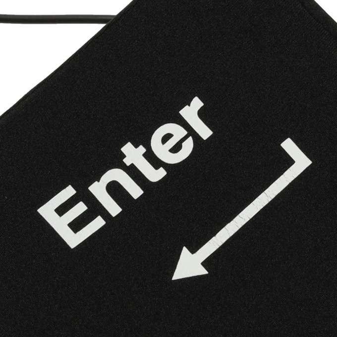 Klawisz ENTER duża antystresowa poduszka USB