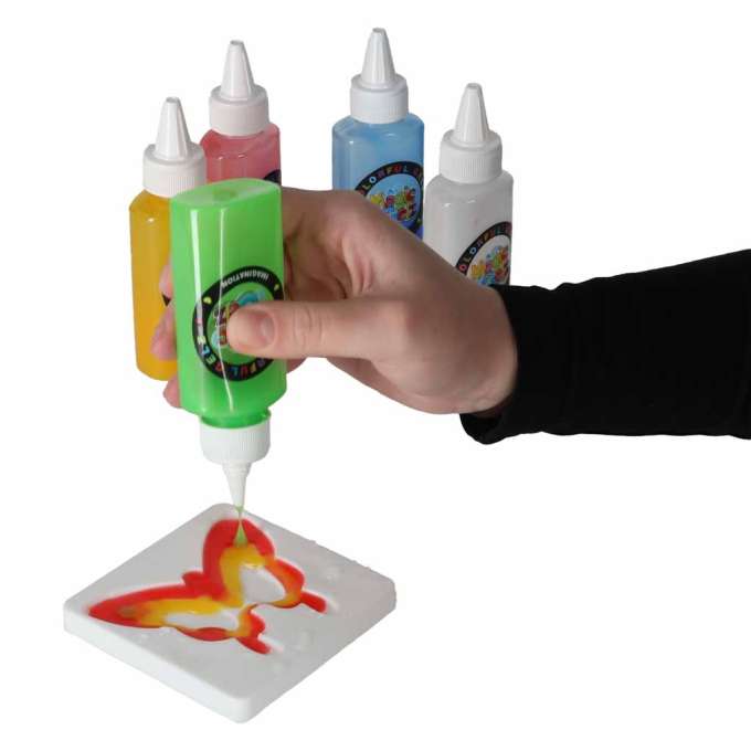 Klej żel kryształowy 3D crystal glue kreatywny zestaw w wiaderku 26el.