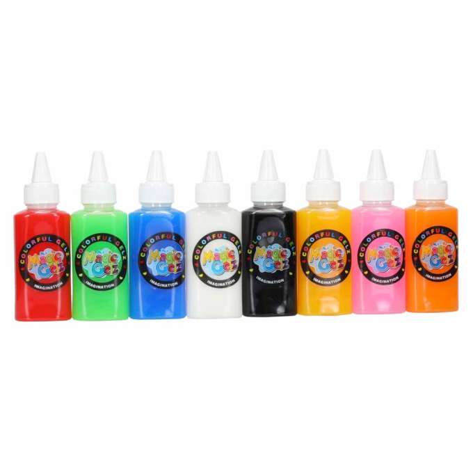 Klej żel kryształowy 3D crystal glue kreatywny zestaw w wiaderku 26el.