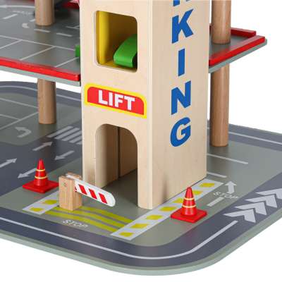 LULILO wooden car park BENINO double-decker urban garage