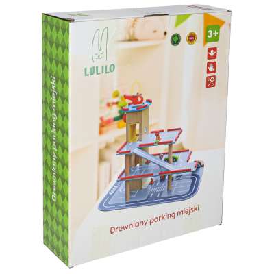 LULILO wooden car park BENINO double-decker urban garage