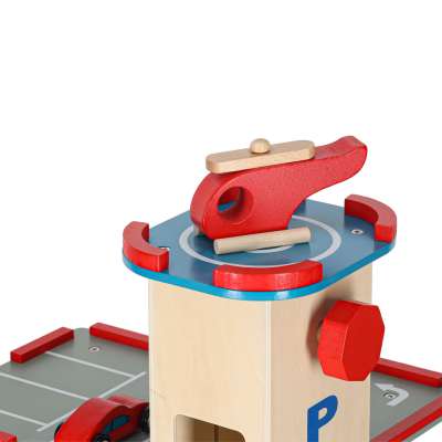 LULILO wooden car park BENINO double-decker urban garage