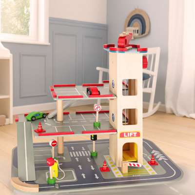 LULILO wooden car park BENINO double-decker urban garage