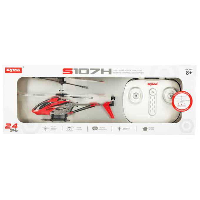 SYMA S107H 2.4GHz RTF RC helicopter red
