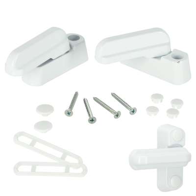 Security window lock white 2pcs