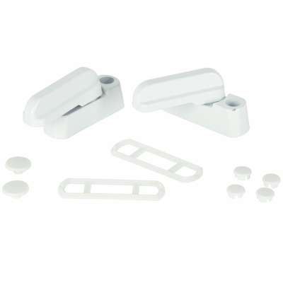 Security window lock white 2pcs