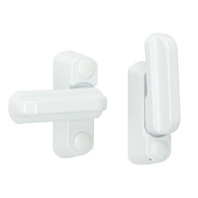 Security window lock white 2pcs