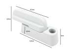 Security window lock white 2pcs 2