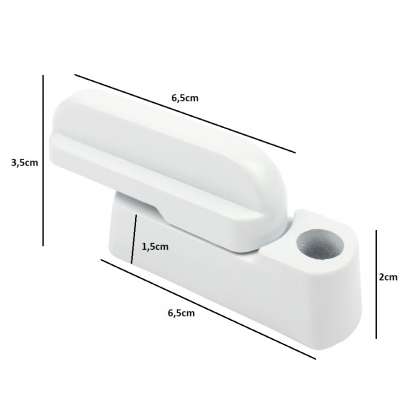 Security window lock white 2pcs